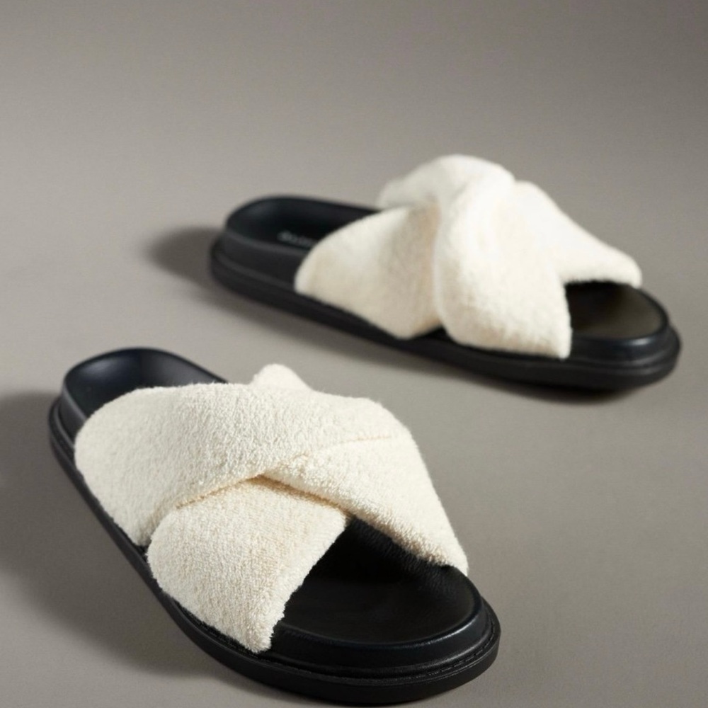 Maeve Terry Slide Sandals